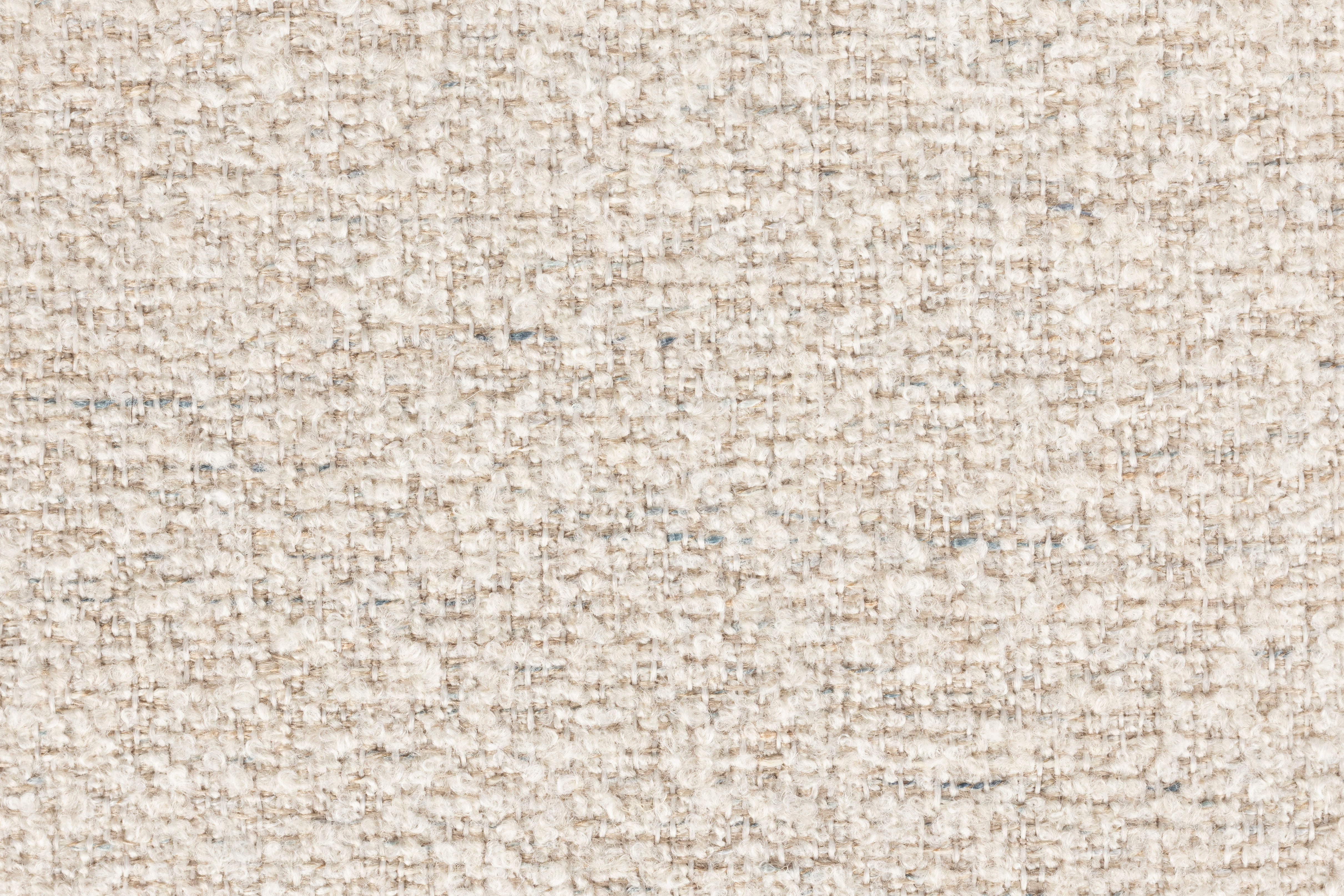 Dutchbone Shelly Off-White Boucle & Wood Side Table